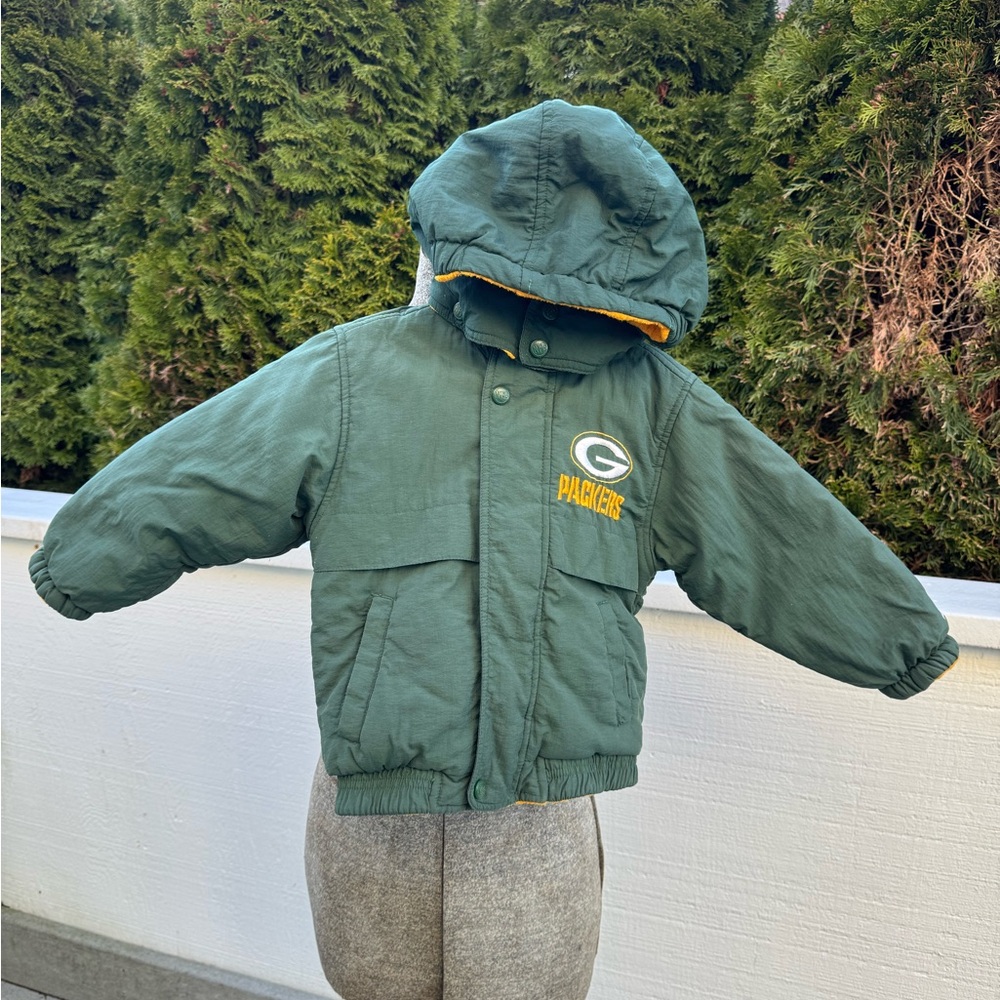 Vintage 90’s Reversible Green Bay Packers Toddler Jacket - Size 4